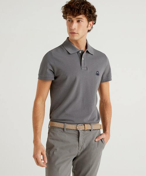 BENETTON (mens)(ベネトン（メンズ）)/スリムフィットロゴポロシャツ/img51