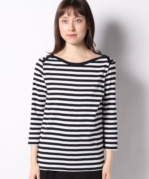 BENETTON (women)(ベネトン（レディース）)/ボートネック7分袖ボーダーTシャツ・カットソー/img05