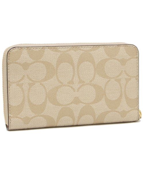コーチ 長財布 アウトレット シグネチャー ベージュ ピンク レディース Coach 88913 Imdqc 503895821 コーチ Coach Magaseek