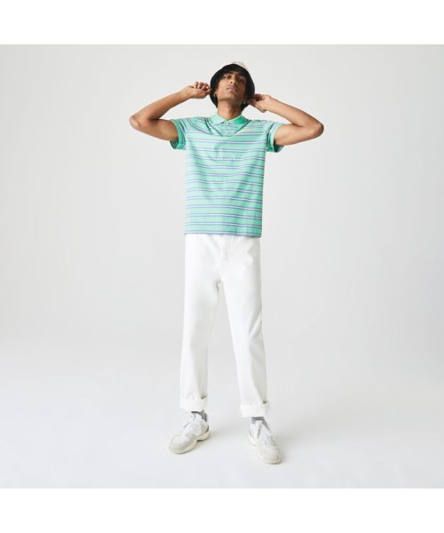 LACOSTE Mens(ラコステ　メンズ)/コットンジャージボーダーポロシャツ/img01