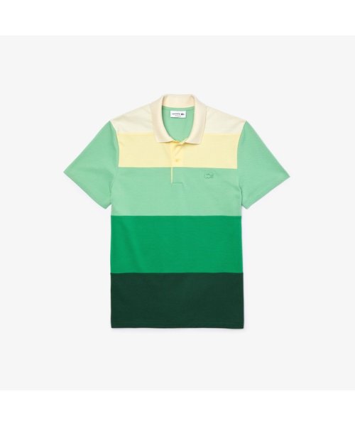 LACOSTE Mens(ラコステ　メンズ)/フロントパネルボーダーポロシャツ/img04