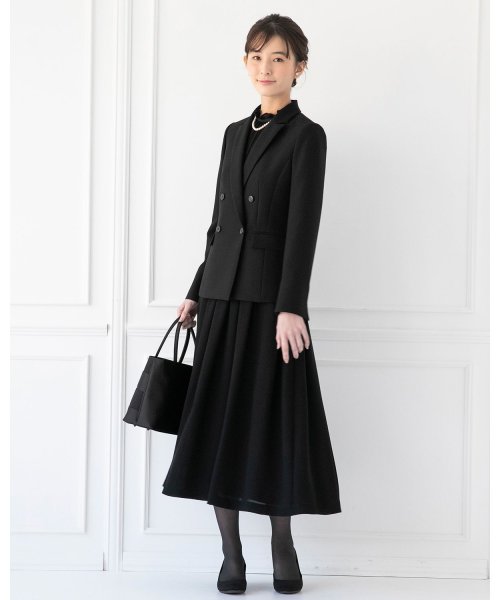 喪服 礼服 セレモニー ダブルボタンテーラードジャケット ロングフレアワンピース ブラックフォーマルスーツ フォルムフォルマ Form Forma Magaseek 喪服 礼服 セレモニー ダブルボタンテーラードジャケット ロングフレアワンピース ブラックフォーマルスーツ フォルムフォルマ Form Forma Magaseek
