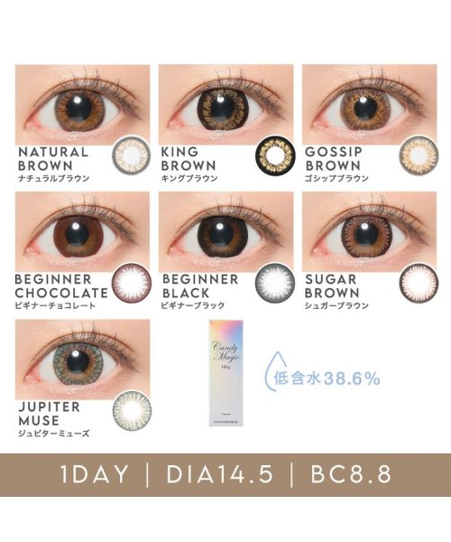 カラコン キャンディーマジック ワンデー キャンマジ 1箱10枚入 度あり 度なし 14 5mm 鈴木愛理 Candymagic1day デカ目 1day ワン モアコンタクト Morecontact Magaseek