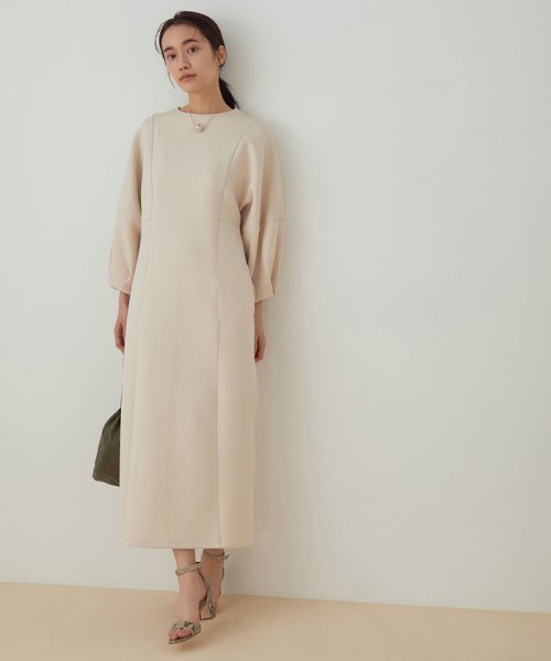 セール 洗える Web限定 ダンボールボリュームワンピース アダム エ ロペ Adam Et Rope Magaseek