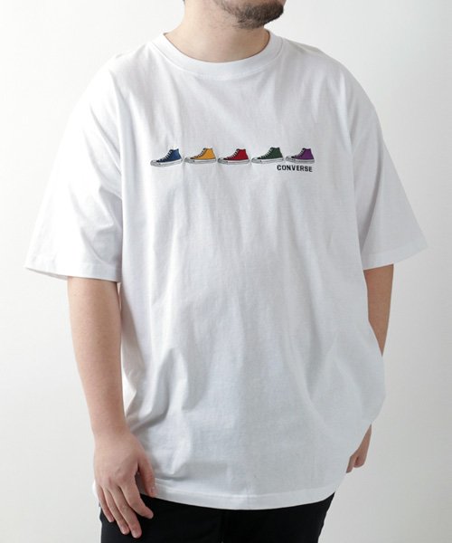 MARUKAWA(大きいサイズのマルカワ)/【CONVERSE】コンバース Tシャツ 大きいサイズ シューズ 刺繍 半袖 ティーシャツ スニーカー アメカジ カジュアル メンズ/img13