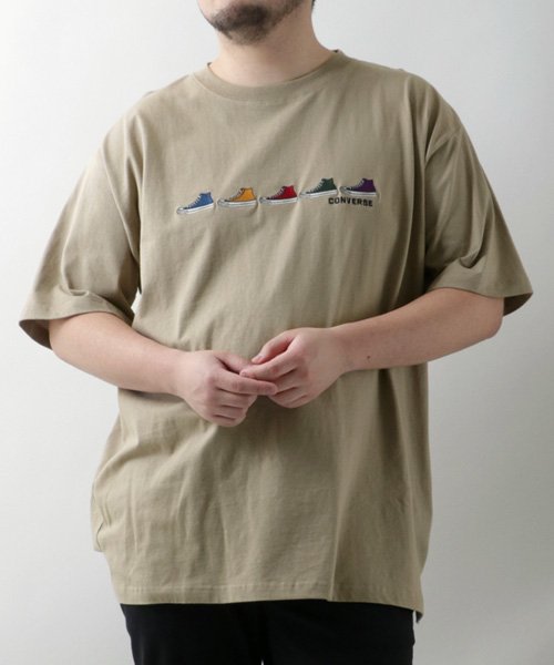 MARUKAWA(大きいサイズのマルカワ)/【CONVERSE】コンバース Tシャツ 大きいサイズ シューズ 刺繍 半袖 ティーシャツ スニーカー アメカジ カジュアル メンズ/img15
