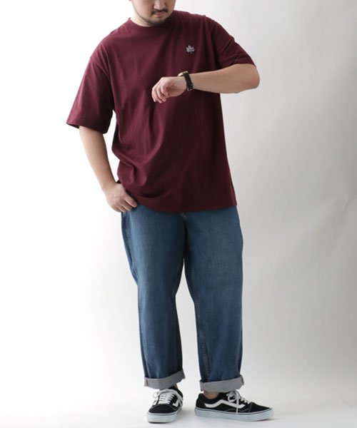 MARUKAWA(大きいサイズのマルカワ)/【LOGOS】ロゴス Tシャツ 大きいサイズ ワンポイント ロゴ 刺繍 吸汗速乾 半袖 ティーシャツ 速乾 ドライ アウトドア カジュアル/img08
