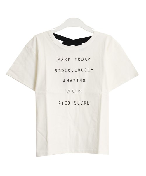 RiCO SUCRE(リコ シュクレ)/バッククロスTシャツ/img16
