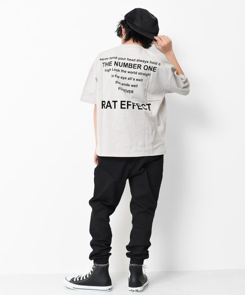 RAT EFFECT(ラット エフェクト)/バックナロープリントビッグTシャツ/img15