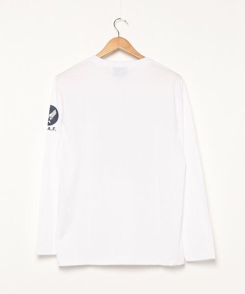 MARUKAWA(マルカワ)/ミリタリーロゴ 袖/バックプリントロンT 長袖Tシャツ/img02