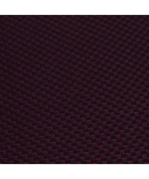 TOKYO SHIRTS(TOKYO SHIRTS)/ポケットチーフ 絹100% エンジ バスケット織柄 ビジネス フォーマル/img02