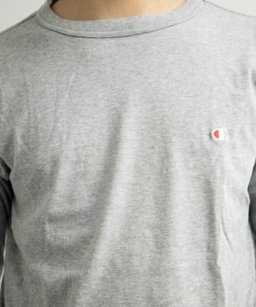 Nylaus(ナイラス)/Champion C3－P401 ワンポイントロゴ刺繍 ロングスリーブ Tシャツ/img10