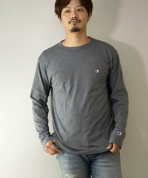 Nylaus(ナイラス)/Champion C3－P401 ワンポイントロゴ刺繍 ロングスリーブ Tシャツ/img22