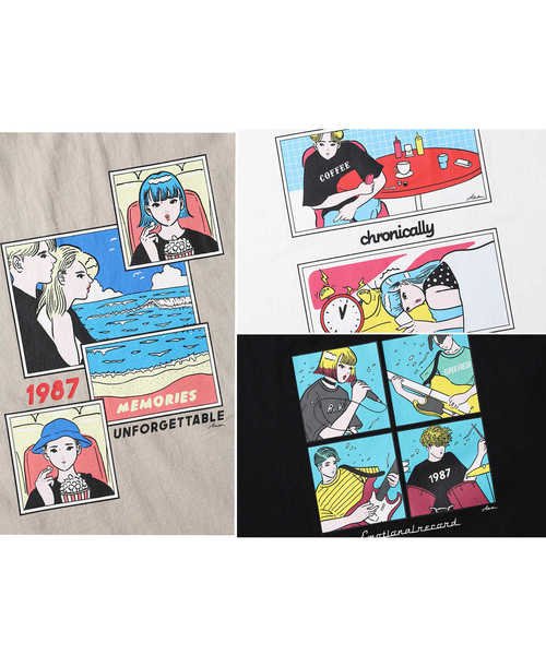 バックナンバー イラストプリントtシャツ マート Abechan