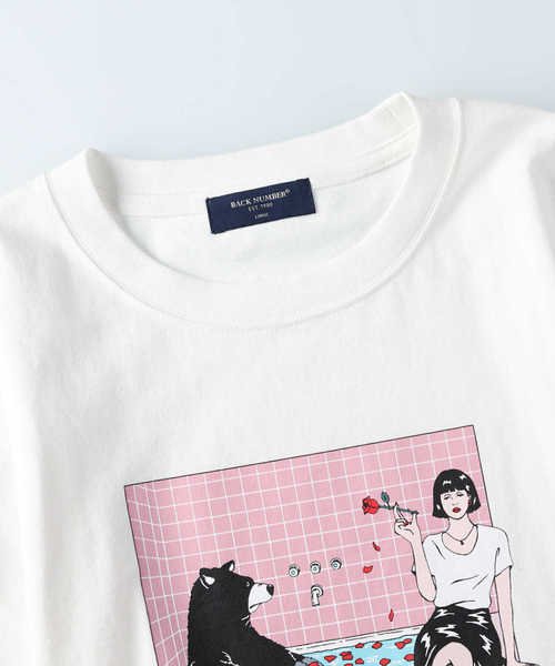 セール バックナンバー イラストプリントtシャツ トチハラユミ Back Number Back Number Magaseek