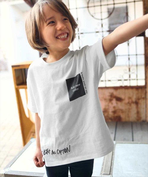 ANAP KIDS(アナップキッズ)/ロールアップ袖プリントビッグTシャツ/img02