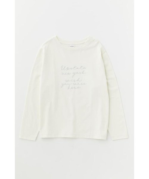 moussy(マウジー)/EMBROIDERY MESSAGE LS Tシャツ/img02