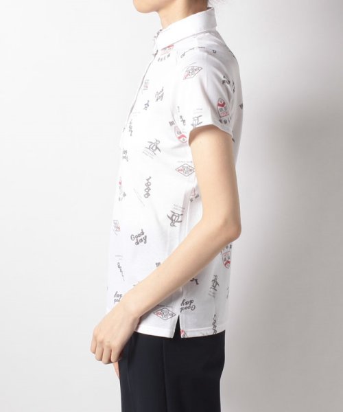 Munsingwear(マンシングウェア)/【ECO】シャンブレーオンプリント半袖シャツ【アウトレット】/img01