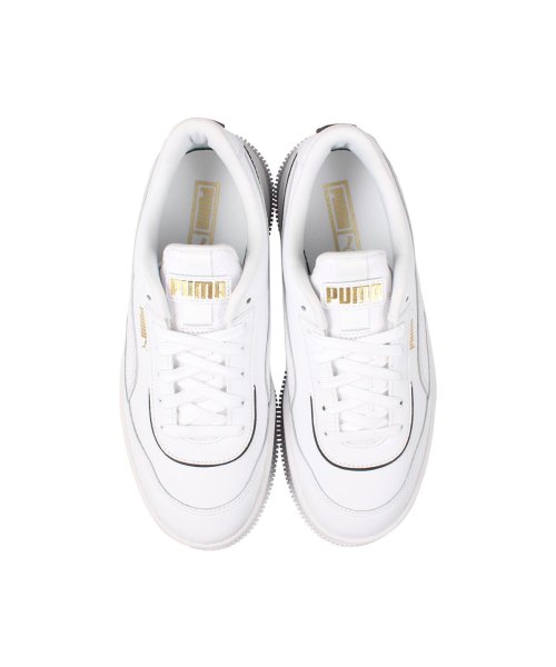 クーポン開催中 プーマ Puma デバ レザー スニーカー レディース 厚底 Deva Leather Wmns ホワイト 白 01 プーマ Puma Magaseek