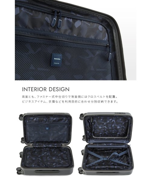innovator(イノベーター)/【2年保証】イノベーター スーツケース 機内持ち込み Sサイズ 38L フロントオープン ストッパー付き 軽量 INNOVATOR INV50－2/img09