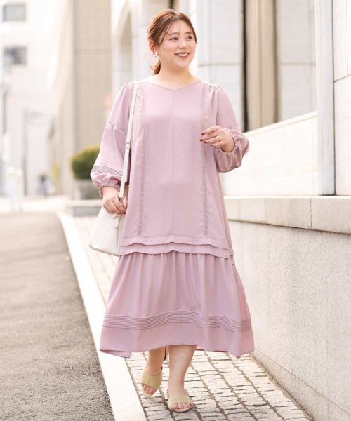 セール 大きいサイズ 洗える ナチュラルテイストワンピース エウルキューブ Eur3 Magaseek