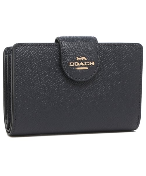 COACH(コーチ)/コーチ アウトレット 二つ折り財布 ネイビー レディース COACH 6390 IMMID/img01