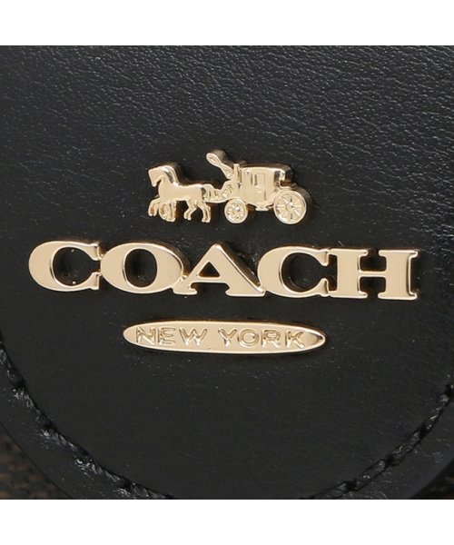 COACH(コーチ)/コーチ アウトレット 二つ折り財布 シグネチャー ブラウン ブラック レディース COACH C0082 IMAA8/img06