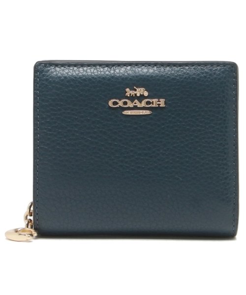 コーチ アウトレット 二つ折り財布 ミニ財布 ブルー レディース Coach C2862 Impec コーチ Coach Magaseek