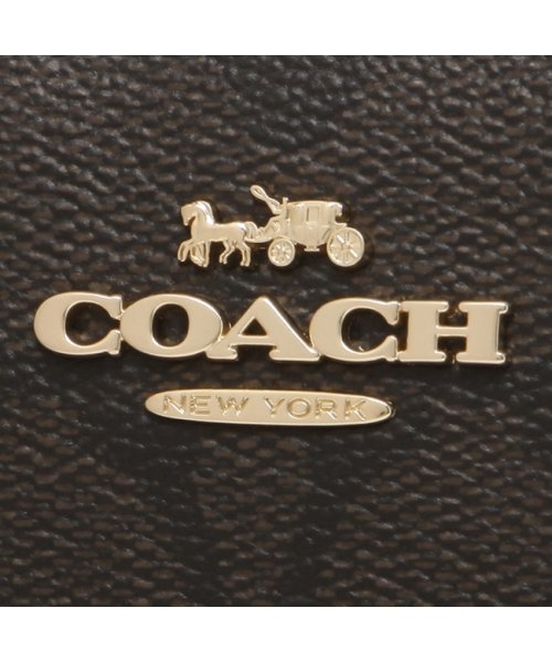COACH(コーチ)/コーチ アウトレット 二つ折り財布 シグネチャー ミニ財布 ブラウン ブラック レディース COACH C3309 IMAA8/img06
