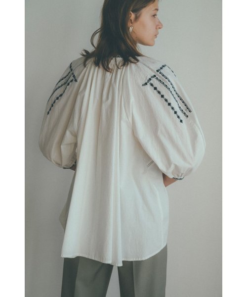 CLANE(クラネ)/SMOCK EMBROIDERY PUFF TOPS/img14