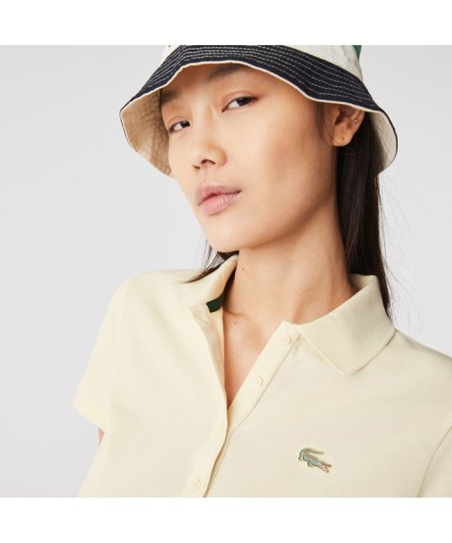 LACOSTELIVE LADYS(ラコステライブ　レディース)/LACOSTE L!VE6つボタンメタルワニロゴバッジポロシャツ/img08