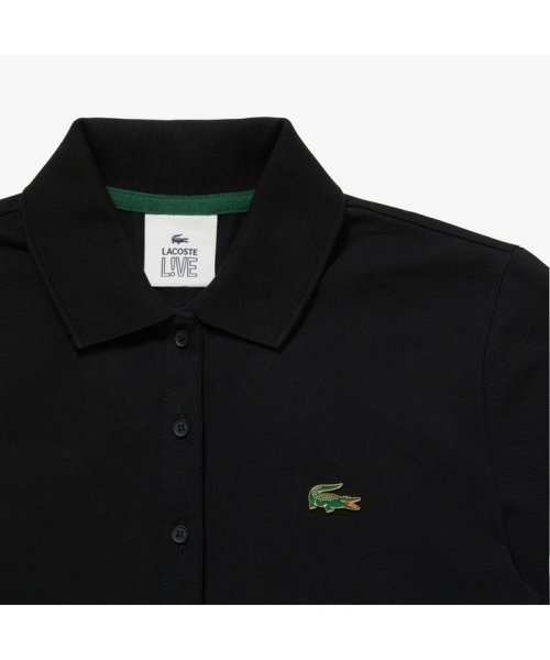 LACOSTELIVE LADYS(ラコステライブ　レディース)/LACOSTE L!VE6つボタンメタルワニロゴバッジポロシャツ/img09