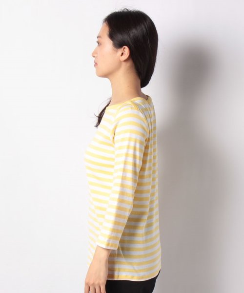 BENETTON (women)(ベネトン（レディース）)/ボートネック7分袖ボーダーTシャツ・カットソー/img37