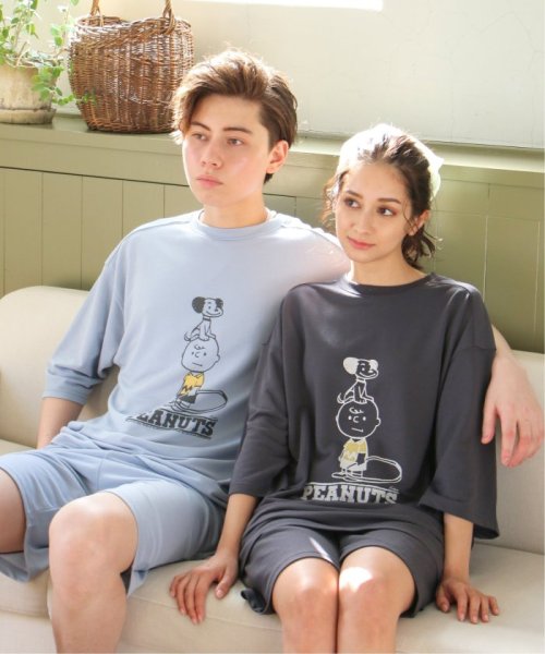 VENCE　EXCHANGE(ヴァンス　エクスチェンジ)/【WEB限定】SNOOPY Tシャツ&ショーツセット/img11