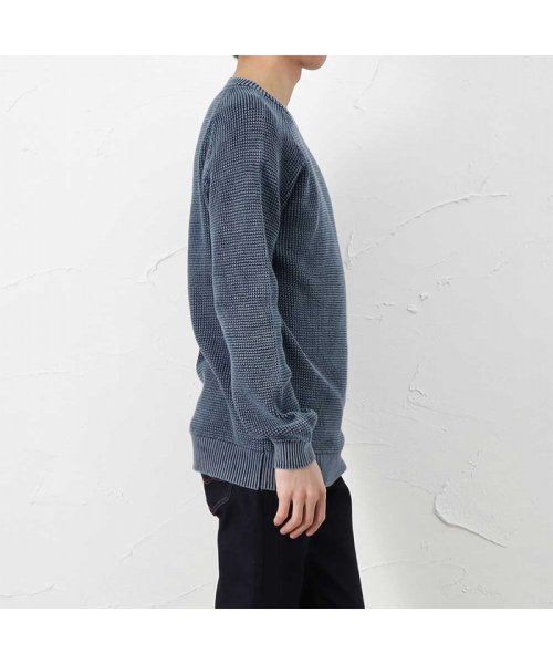 MAC HOUSE(men)(マックハウス（メンズ）)/NAVY ネイビー NAVY JEANS ワッフルクルー MH/03748FW/img02