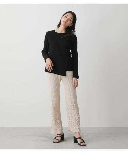 AZUL by moussy(アズールバイマウジー)/CROCHET FLARE PANTS/img11