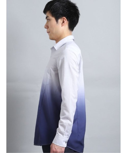 TAKA-Q(タカキュー)/グラデーション レギュラーカラー長袖シャツアウター/img09