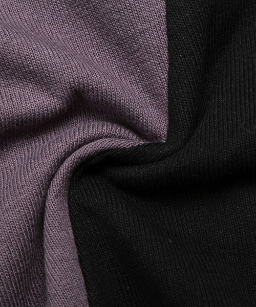 LUXSTYLE(ラグスタイル)/天竺カラー切り替えクルーネックTシャツ/Tシャツ メンズ 半袖 5分袖 ビッグシルエット クルーネック 天竺/img17