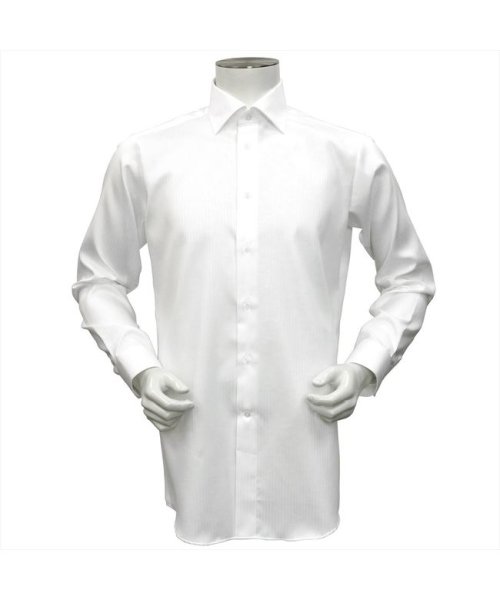 TOKYO SHIRTS(TOKYO SHIRTS)/【国内縫製】形態安定 ワイド 綿100% 長袖ビジネスワイシャツ/img02