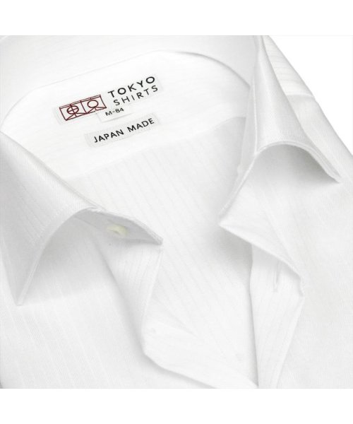 TOKYO SHIRTS(TOKYO SHIRTS)/【国内縫製】形態安定 ワイド 綿100% 長袖ビジネスワイシャツ/img04