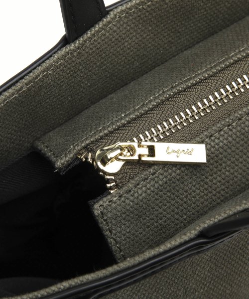 UNGRID bag(アングリッド　バッグ)/ナチュラルコットン縦長A4トート　チャーム付き/img16