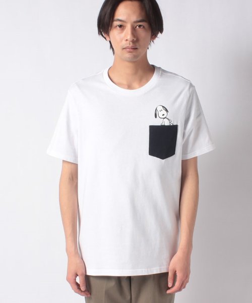 BENETTON (mens)(ベネトン（メンズ）)/【PEANUTSコラボ】スヌーピーポケット付きTシャツ・カットソー/img30