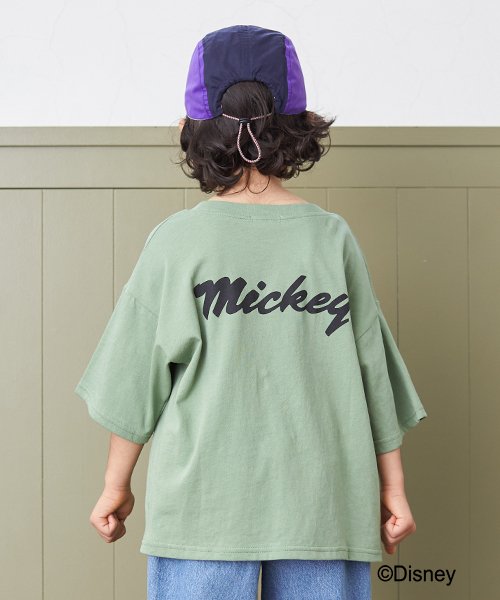 b-ROOM(ビールーム)/【DISNEY】ミッキーマウスデザインTシャツ（キャップ）/img02