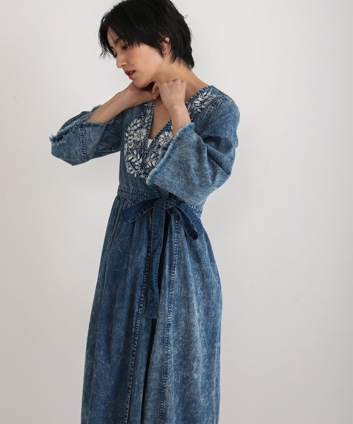 クーポン開催中 デニム刺繍2wayワンピース ブージュルード Bou Jeloud Magaseek