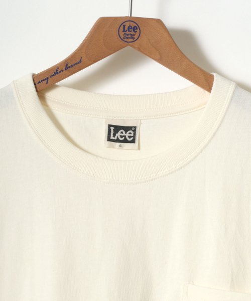 LAZAR(ラザル)/【Lazar】Lee/リー ワンポイント ミニロゴ刺繍 ポケット Tシャツ/img01