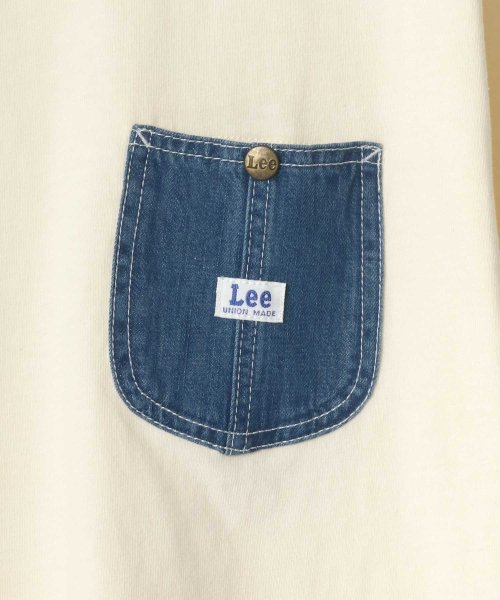 LAZAR(ラザル)/【Lazar】Lee/リー ワンポイント ピスネーム デニムポケット Tシャツ/img02