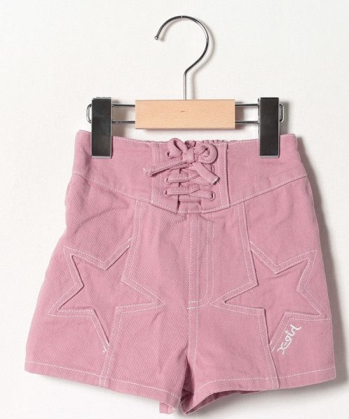 ダブルスターレースアップショートパンツ エックスガール ステージス X Girl Stages Magaseek