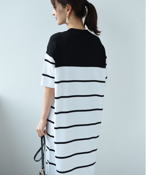 actuelselect(アクチュエルセレクト)/【ＳＵＰＥＲＴＨＡＮＫＳ】ＫＮＩＴ　ＢＯＲＤＥＲ　ＭＯＣＫＮＥＣＫ　ＯＮＥ－ＰＩＥＣＥ/img08