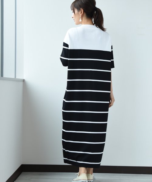 actuelselect(アクチュエルセレクト)/【ＳＵＰＥＲＴＨＡＮＫＳ】ＫＮＩＴ　ＢＯＲＤＥＲ　ＭＯＣＫＮＥＣＫ　ＯＮＥ－ＰＩＥＣＥ/img15