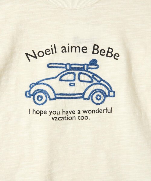 Noeil aime BeBe(ノイユ　エーム　べべ)/車 クルマ 刺繍 半袖 Tシャツ (80~130cm)/img06